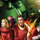 Dan Dare Audio Adventures - Voyage to Venus art by Brian Williamson